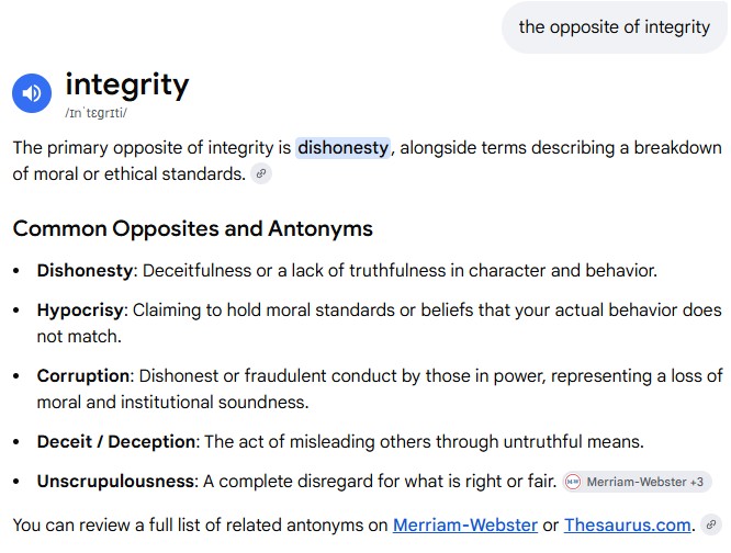 integrity